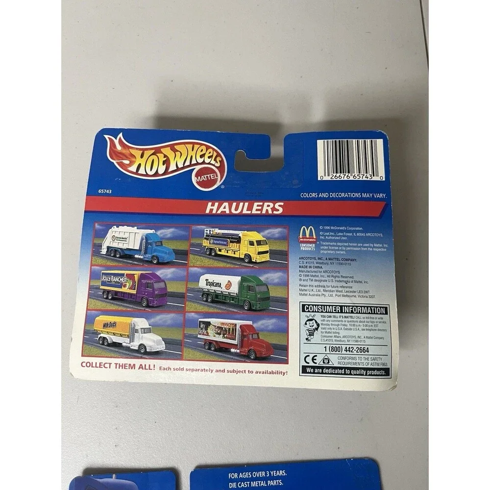 Hot Wheels Haulers -Recycle America- Telephone Maintenance- Truck 1996 Series